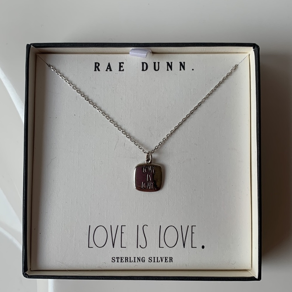 Rae Dunn. Sterling Silver Necklace